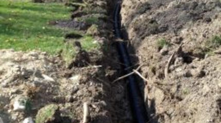 &Ccedil;erte'de Kanalizasyon &Ccedil;alışmaları Tamamlandı