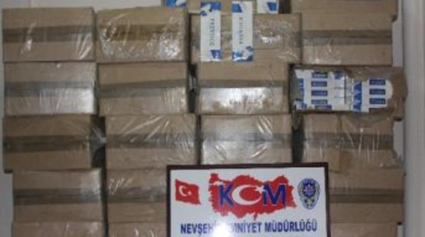 Nevşehir&rsquo;de Bir Ara&ccedil; İ&ccedil;erisinde 15 Bin Paket G&uuml;mr&uuml;k Ka&ccedil;ağı Sigara Ele Ge&ccedil;irildi