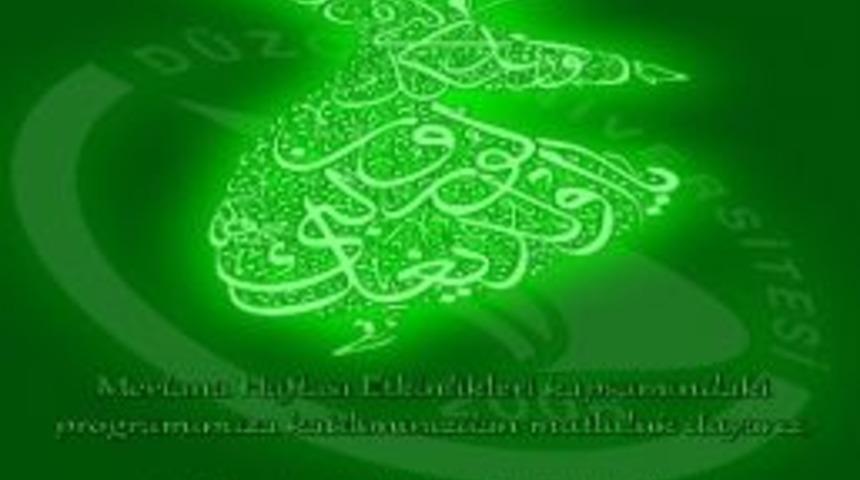 D&uuml;&rsquo;de Mevlana Haftası Paneli