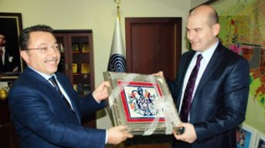 S&uuml;leyman Soylu&rsquo;dan Başkan &Ouml;zt&uuml;rk&rsquo;e ziyaret