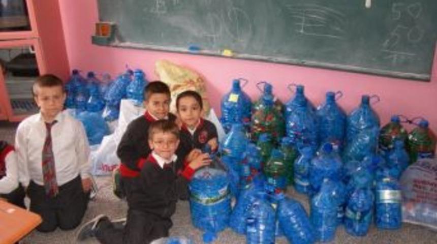 Engelliler İ&ccedil;in 80 Bin Mavi Kapak Toplandı (fotoğraflı)