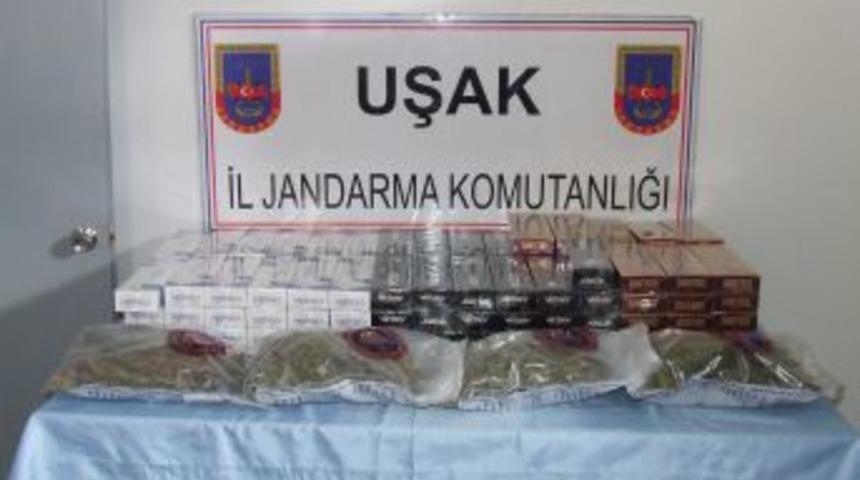 Uşak'ta Esrar Ve Ka&ccedil;ak Sigara Ele Gi&ccedil;irildi