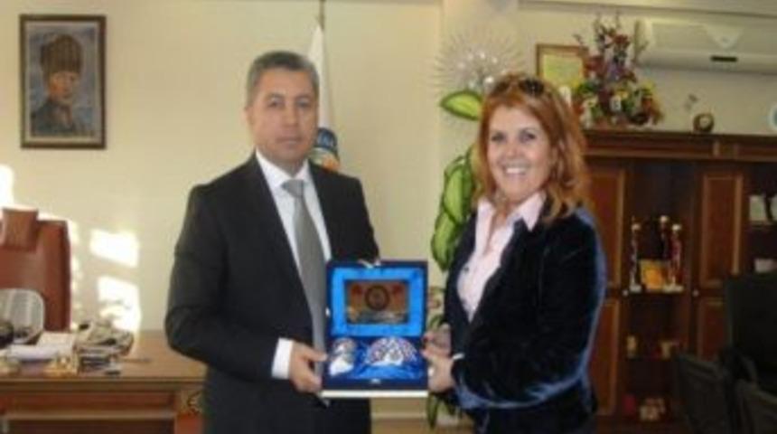 Emniyet M&uuml;d&uuml;r&uuml; Aktaş, Belediye Başkanı Tun&ccedil;&rsquo;u Ziyaret Etti