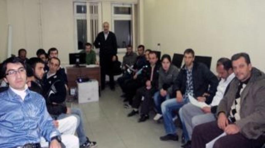 G&uuml;m&uuml;şhane&rsquo;de Engellilere Bilgisayar İşletmenliği Kursu