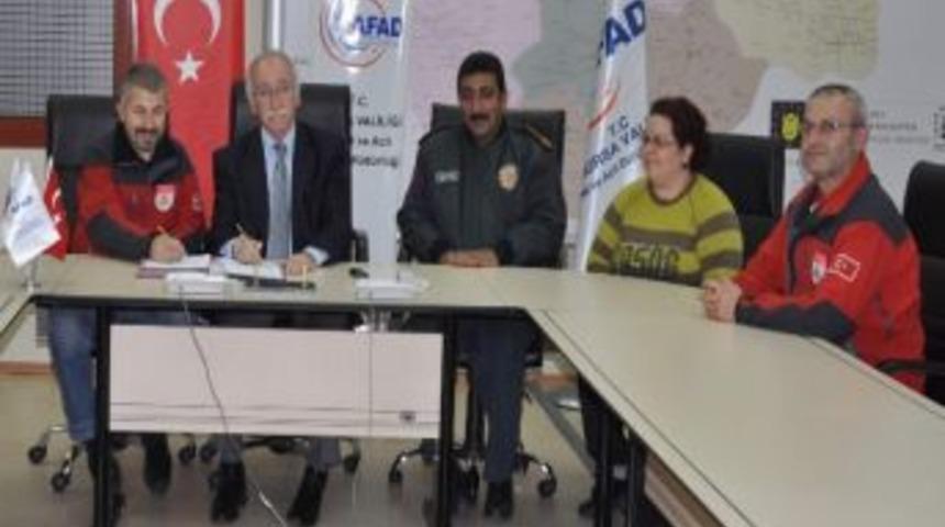Bakut İle Bursa Afad G&ouml;n&uuml;ll&uuml;k Protokol&uuml; İmzaladı