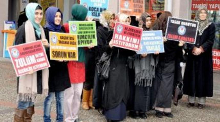 Balıkesir&rsquo;de Baş&ouml;rt&uuml;s&uuml; Eylemi