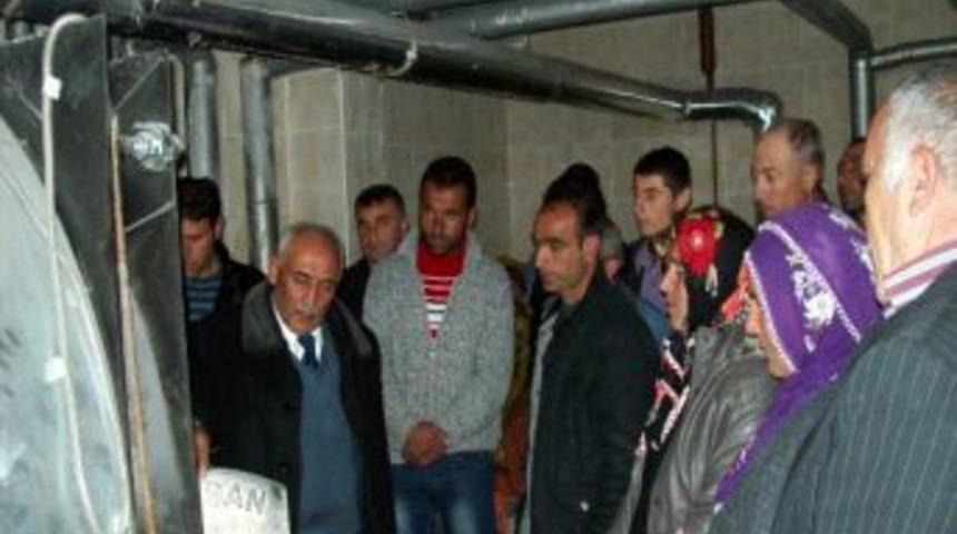 &Ccedil;iftlikte Kalorifer Ateşleme Kursu Tamamlandı