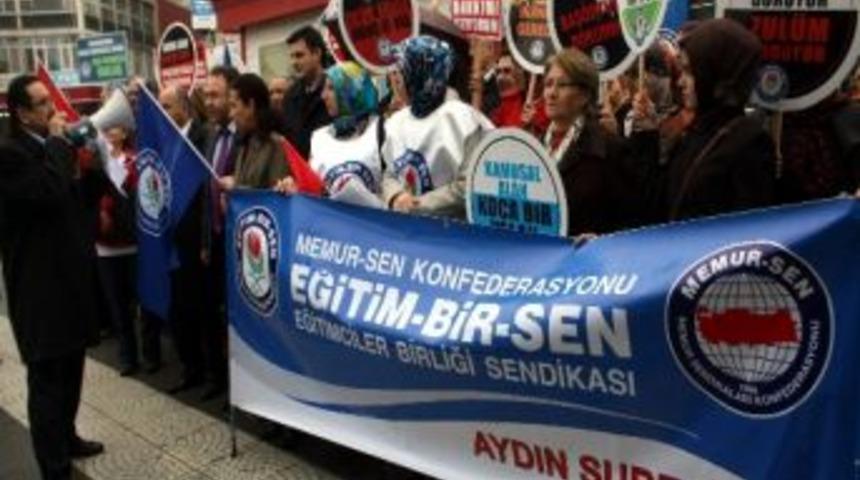 Aydın Eğitim Bir Sen&rsquo;den Baş&ouml;rt&uuml;s&uuml; Eylemi