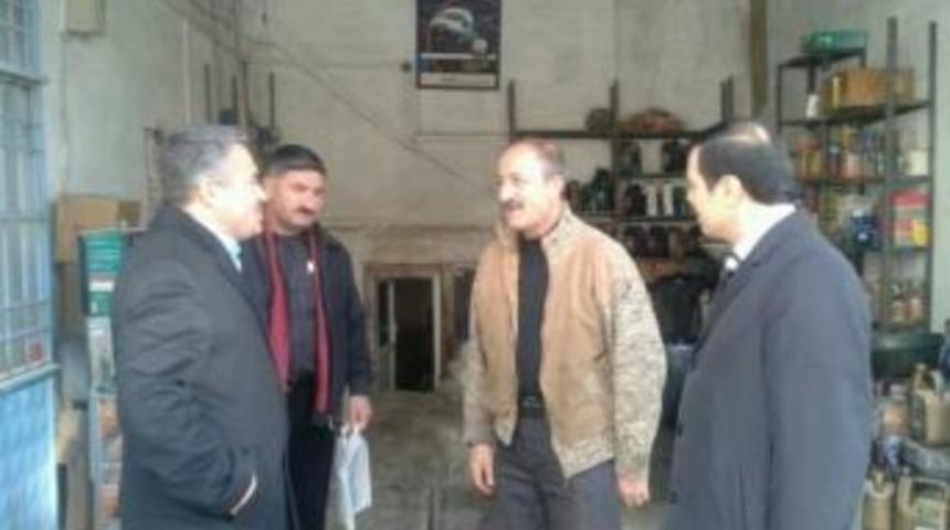 Aras, Esnaf Ziyaretlerine Devam Ediyor