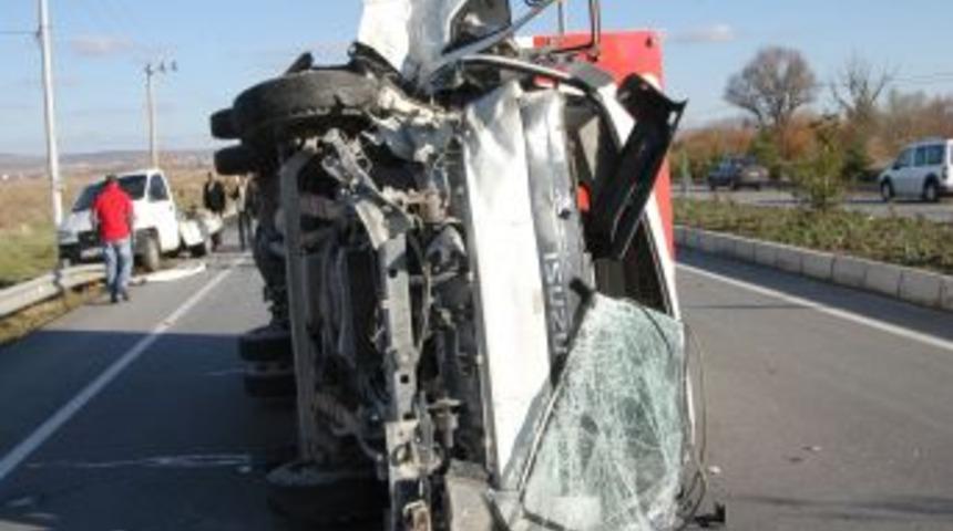 Uşak'ta Trafik Kazası: 1 Yaralı