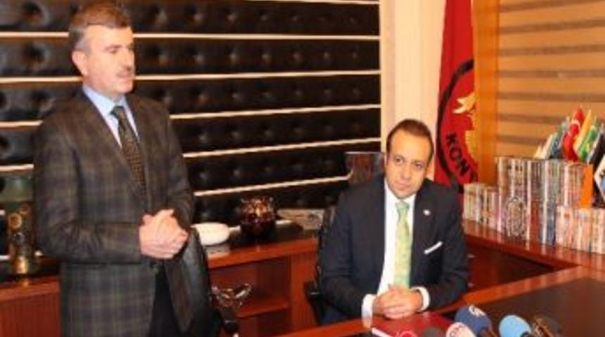 Bakan Bağış&rsquo;tan Başkan Aky&uuml;rek&rsquo;e Ziyaret