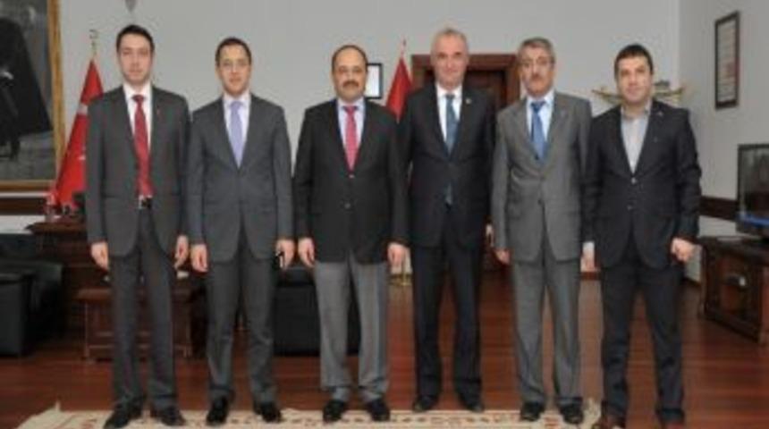 Daday Kaymakamı Sağ, Rekt&ouml;r Aydın&rsquo;ı Ziyaret Etti