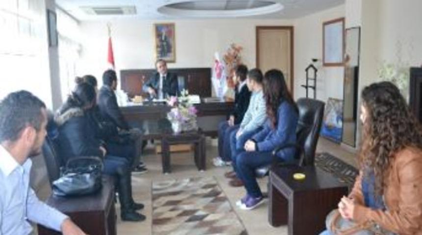 Kula Myo &Ouml;ğrencilerinden Kaymakam Cıbır'a Ziyaret