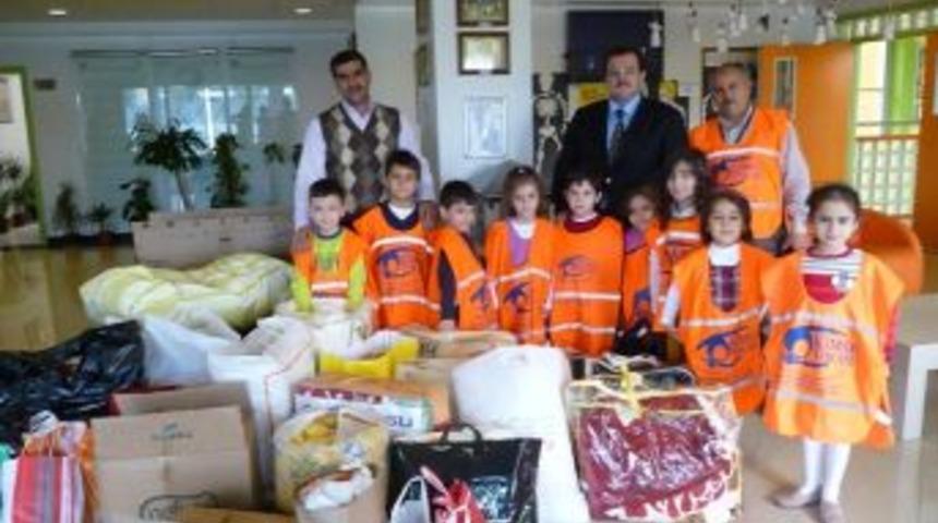 Minik &Ouml;ğrencilerden Suriyeli M&uuml;ltecilere Yardım