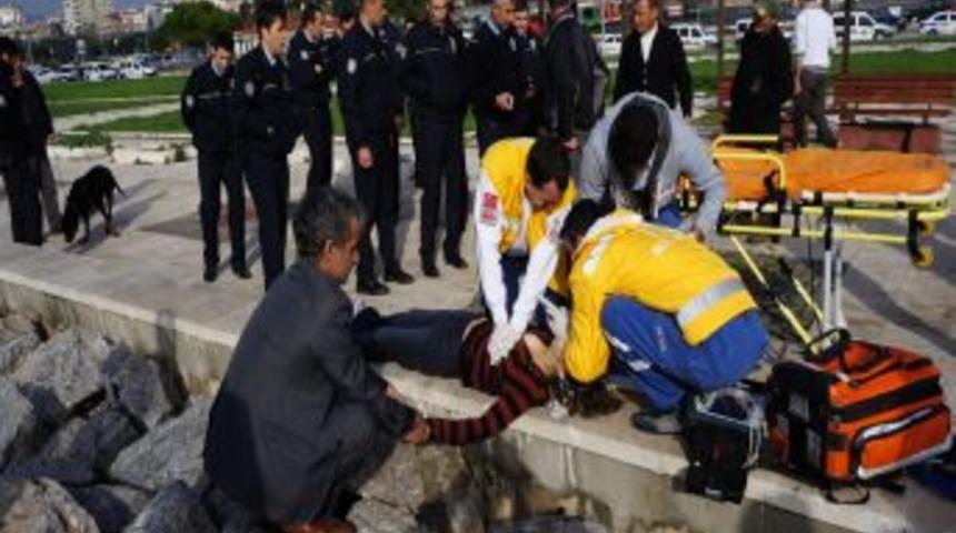 Denize D&uuml;şen Kadın, Uzun S&uuml;re Kurtarılmayı Bekledi