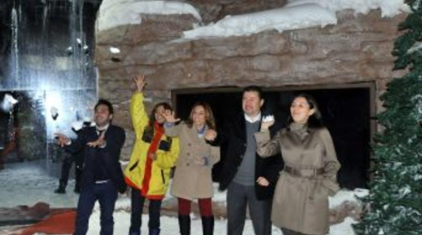 Antalya Basını Kar D&uuml;nyası'nda Eğlendi