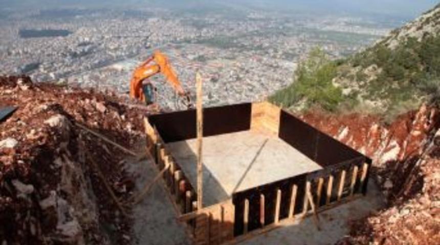 Teleferik Projesi I&ccedil;in &Uuml;st Istasyon Yapımına Başlandı