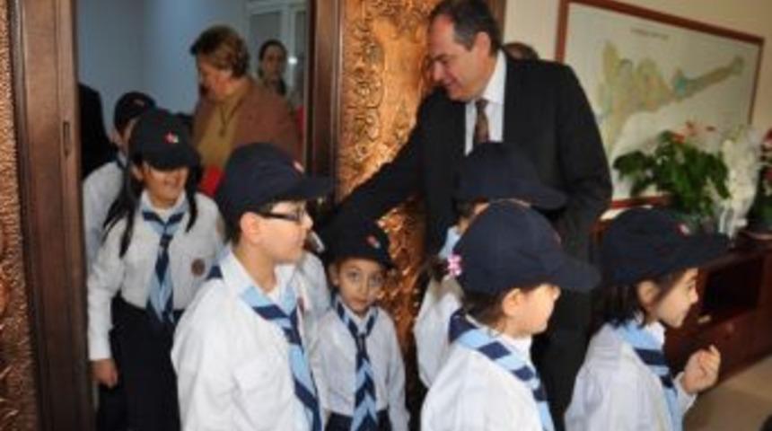 Minik İzcilerden Başkana Ziyaret