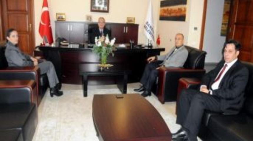 Cezaevi M&uuml;d&uuml;rleri Başkan Pekel'i Ziyaret Etti