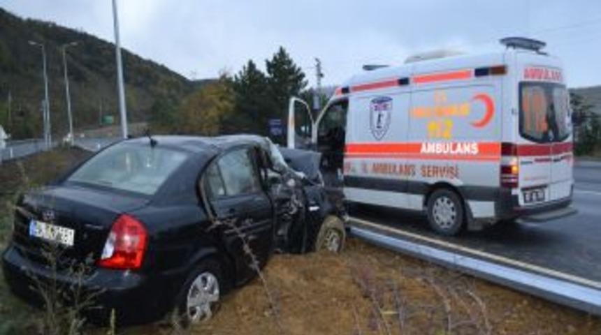 Alaplı&rsquo;daki Kazada Şof&ouml;r Yaralandı