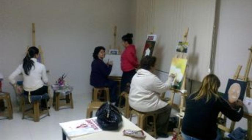 Kula'da Yağlı Boya Resim Kursu A&ccedil;ıldı