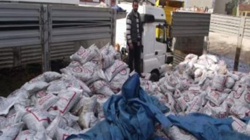 Erdek'te Fakirlere 900 Ton K&ouml;m&uuml;r Dağıtıldı