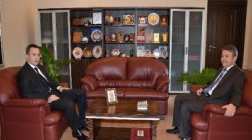 Aksaray Emniyet M&uuml;d&uuml;r&uuml; Şahin&rsquo;den Nevşehir Emniyet M&uuml;d&uuml;r&uuml;ne Ziyaret