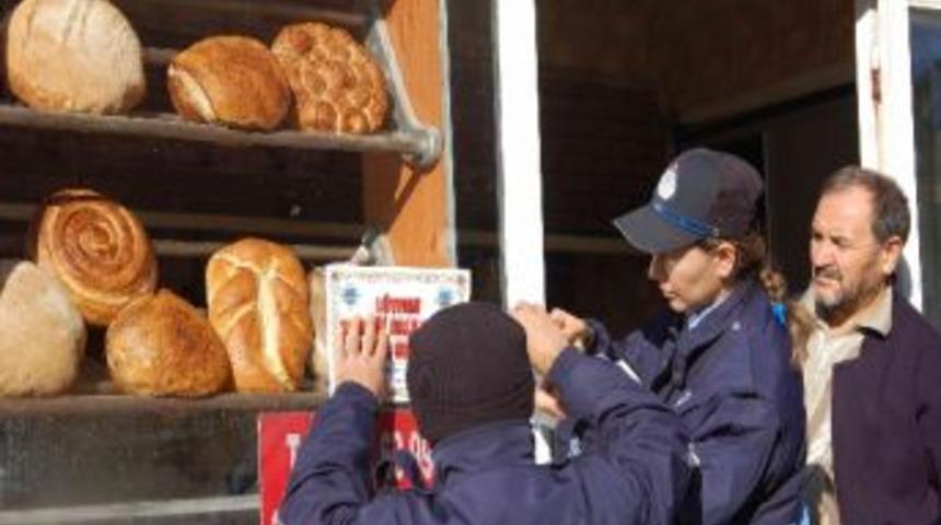 Zabıtadan 'ekmeği G&ouml;zle Se&ccedil;' Kampanyası