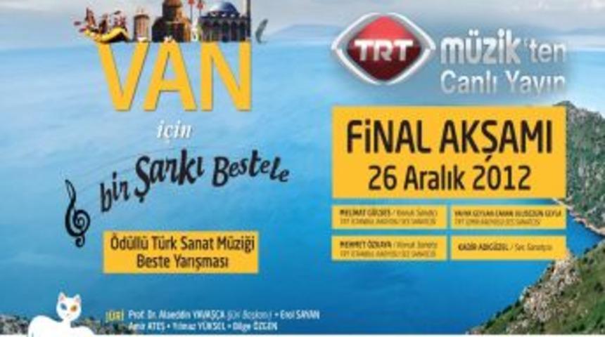 'Van İçin Şarkı Bestele' Yarışmasının Finali 26 Aralık'ta