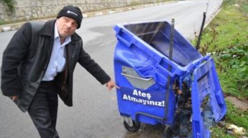 &Ccedil;&ouml;p Konteynırlarına Sıcak K&uuml;l D&ouml;kmeyin