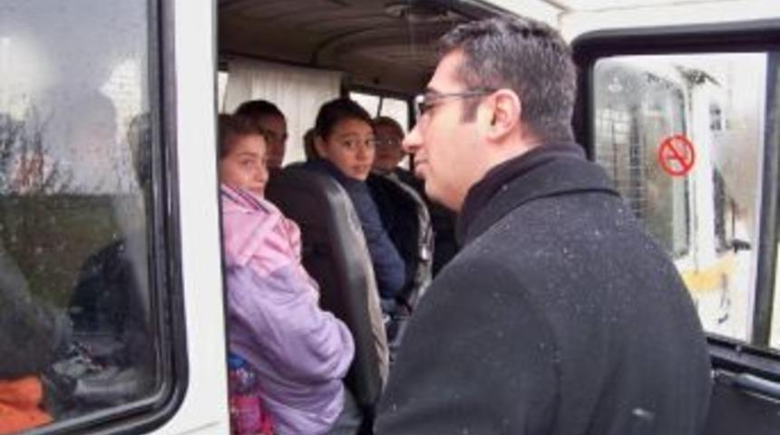 Sungurlu&rsquo;da Okul Servis Ara&ccedil;ları Denetlendi