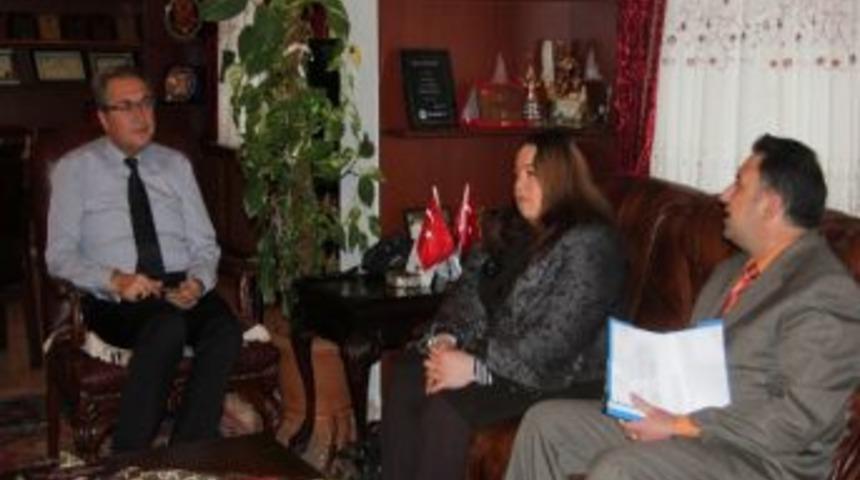 Toki Kız Teknik Ve Meslek Lisesi Heyetini Kabul Eden &Uuml;nver;