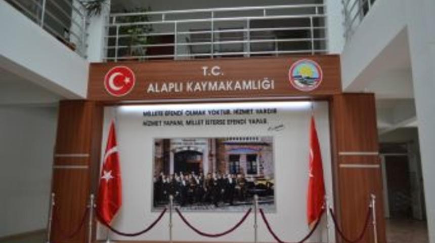 Alaplı h&uuml;k&uuml;met konağına kabul merkezi a&ccedil;ıldı