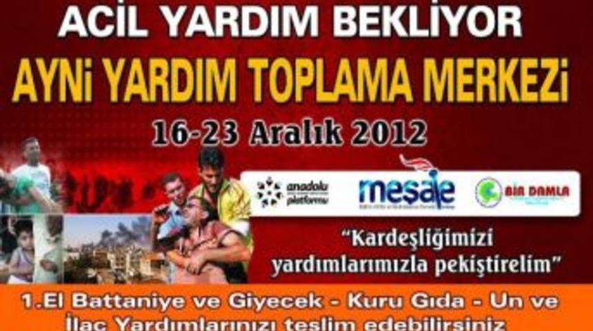 Suriye Halkı İ&ccedil;in Yardım &Ccedil;ağrısı