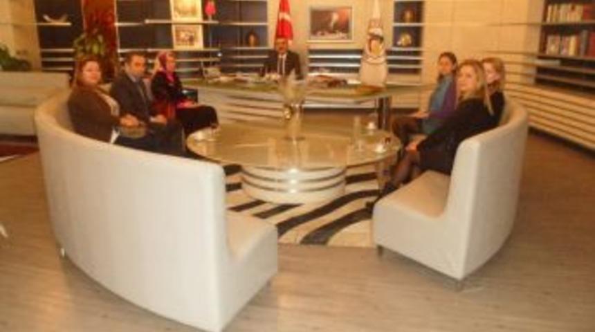 Namık Kemal İlkokulu Aile Birliği &Uuml;yeleri Protokol&uuml; Ziyaret Etti