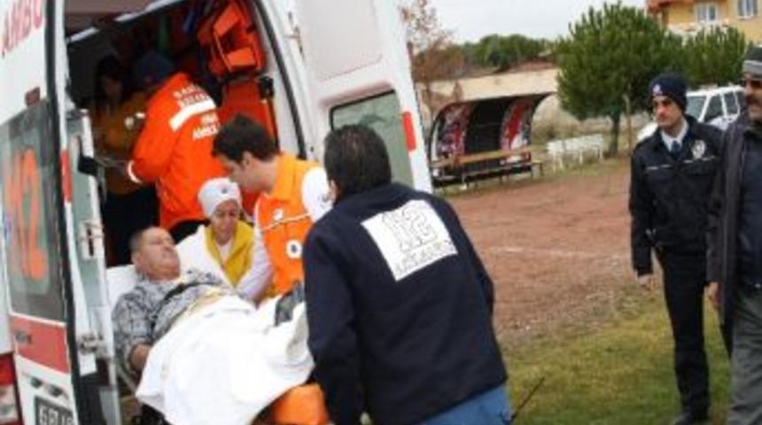 Demirci&rsquo;de Kalp Krizi Ge&ccedil;iren Hasta Hava Ambulansı İle Nakledildi