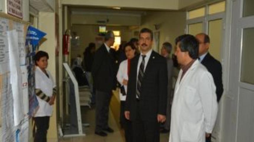 Genel Sekreter Ak&ccedil;ay'dan Yatağan Devlet Hastanesi'nde İnceleme