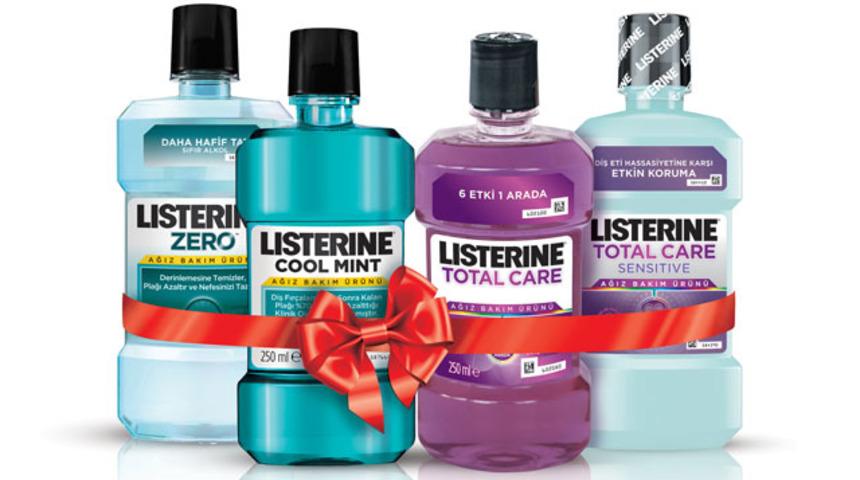 Listerine'den d&ouml;rtl&uuml; set kazanmaya ne dersiniz?