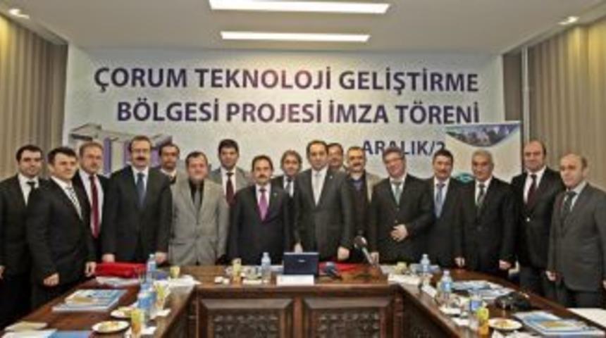 &Ccedil;orum Teknokent&rsquo;te imzalar atıldı