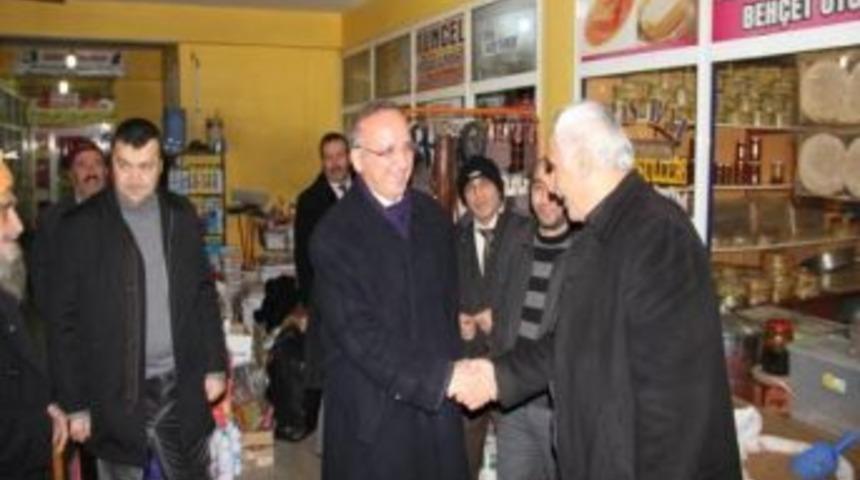 Vali Yurdakul Esnafı Ziyaret Etti