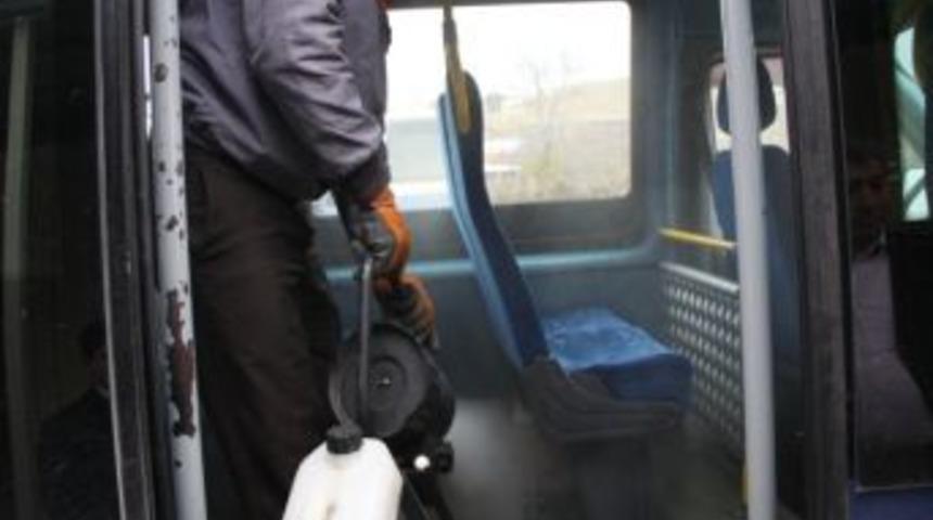 &Ccedil;ubuk'ta Otob&uuml;s, Dolmuş Ve Okullar Gribe Karşı İla&ccedil;landı