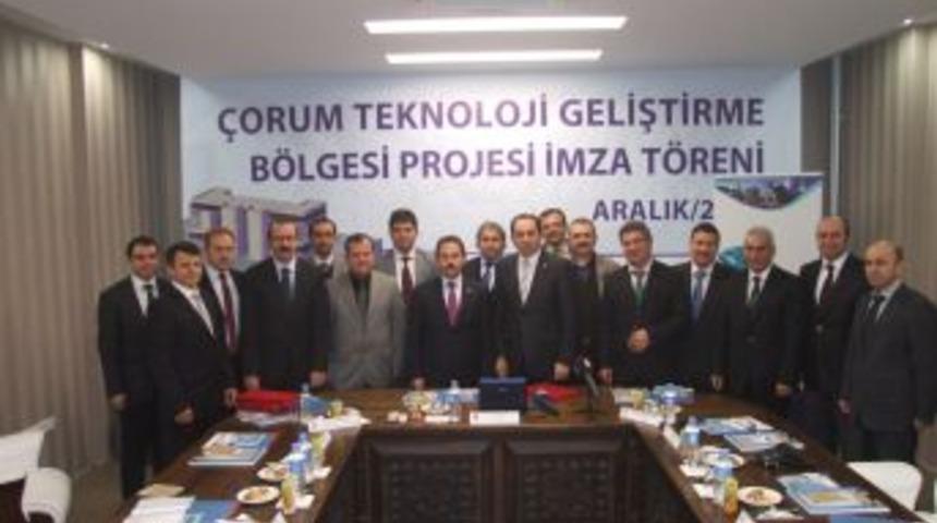 &Ccedil;orum Teknokent Projesi'nin Resmi Protokol&uuml; Imzalandı