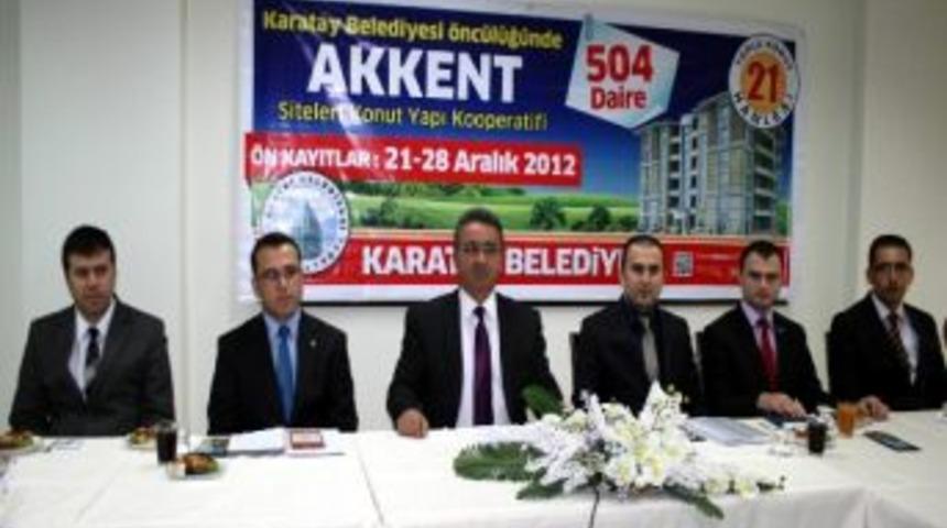 Karatay Belediyesi &Ouml;nc&uuml;l&uuml;ğ&uuml;nde 21. Konut Hamlesi