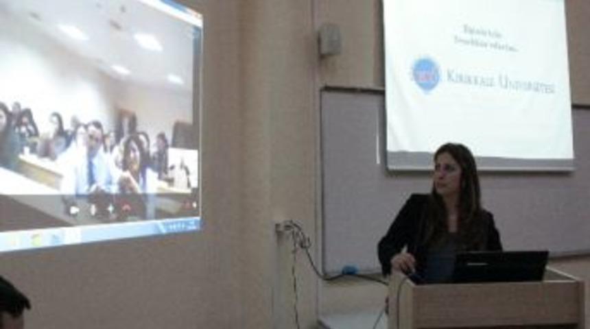 Kırıkkale &Uuml;niversitesinde Telekonferans Sistemli İlk S&ouml;yleşi