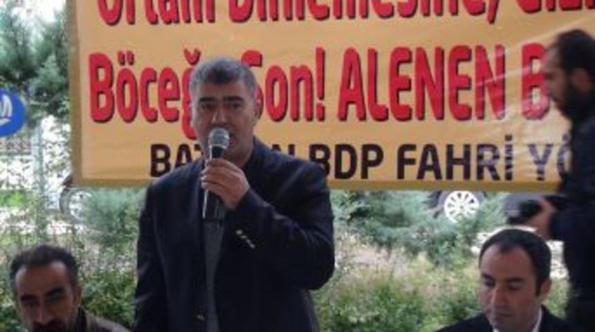 BDP Batman İl Y&ouml;netimi A&ccedil;ık Alanda Toplandı