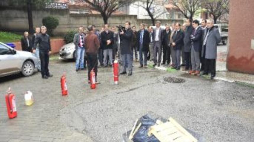Yıldırım Belediyesi&rsquo;nden Yangın Tatbikatı