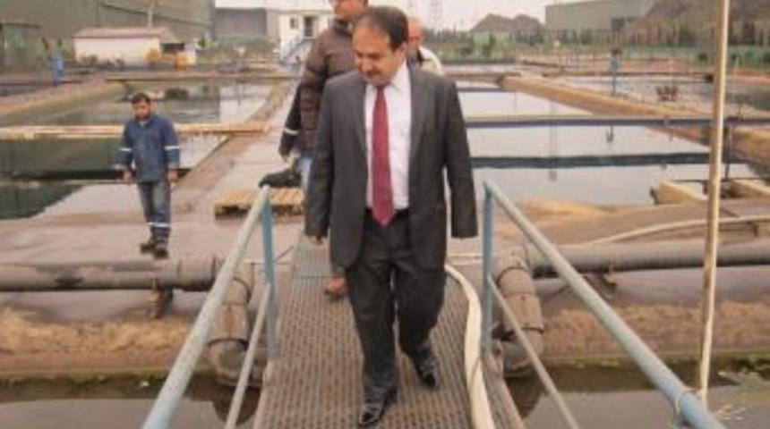 Tarım M&uuml;d&uuml;r&uuml;nden İ&ccedil;daş'ın Balık &Ccedil;iftliğine Ziyaret