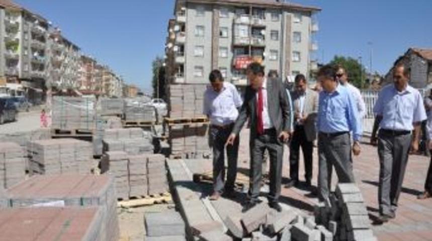 K&ouml;m&uuml;r Tevzi Caddesi Yenileniyor