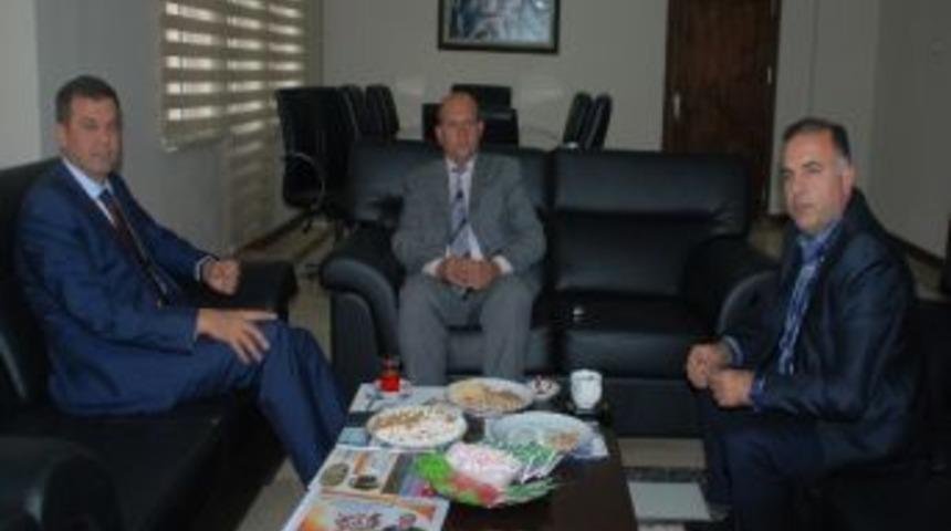 Emniyet M&uuml;d&uuml;r&uuml; Akg&uuml;&ccedil;, Başkan Alaydın&rsquo;ı Ziyaret Etti