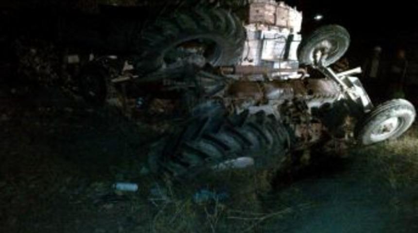 Trakt&ouml;r Kazası: 2 Yaralı